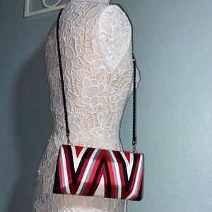 RARE Nwot Beatriz Multi Color Clutch crossbody evening hand crafted bag